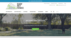 Desktop Screenshot of easypetfence.com